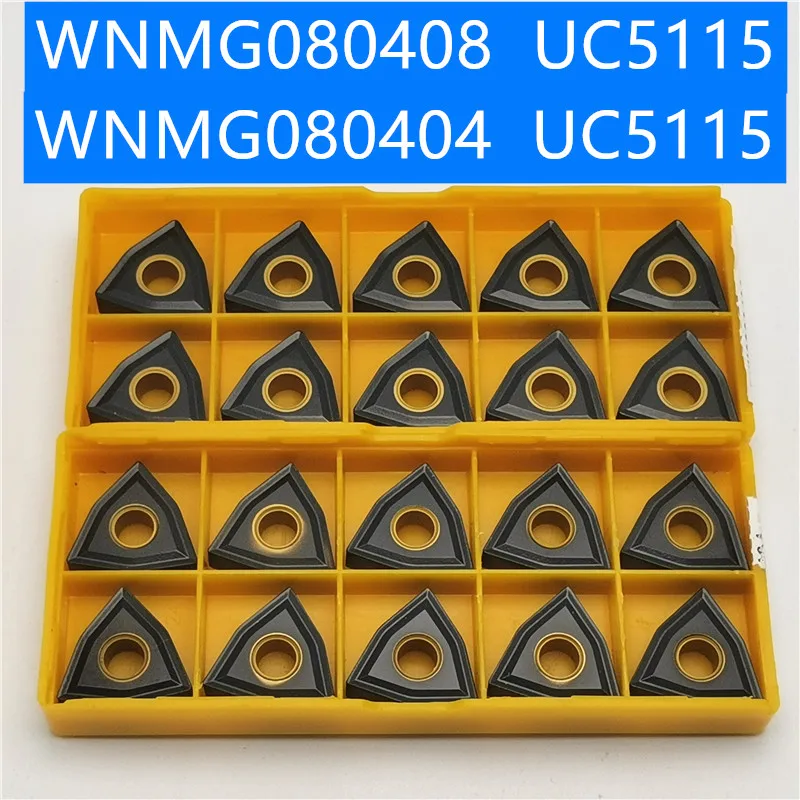 10 шт. WNMG080404 WNMG080408 UC5115 поворотные твердосплавные вставки фреза режущий инструмент для ЧПУ вырезка чугуна