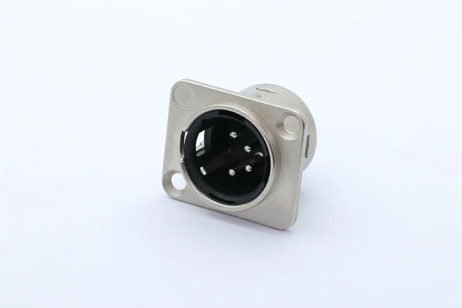 10 шт. XLR Jack 4Pin аудио разъем провода 4 PIN XLR Панель Крепление Conector Мужской Разъем Socekt динамик конвертер с нажимным замком
