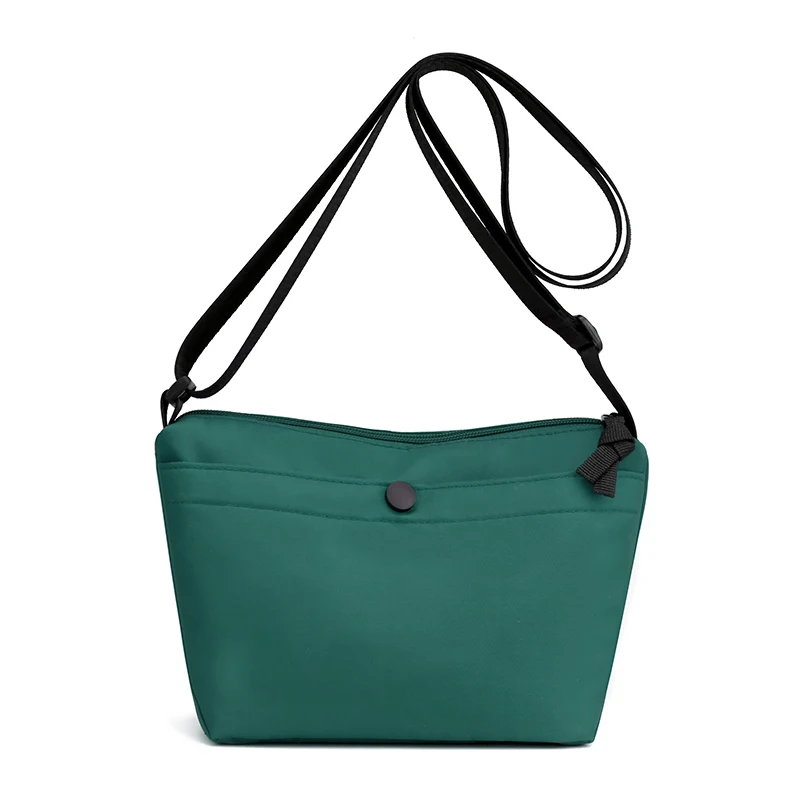 Nylon Shoulder Bag For Women 2021 Casual Small Waterproof Crossbody Bag Solid Color Soft Zipper Summer Coin Purse And Handbags 