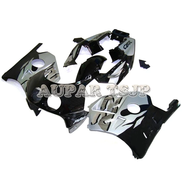Велосипед Cowlings серебро и черный Понижающие Обтекатели для Honda CBR250RR MC22 1990 1991 1992 1993 1994 впрыска рамы кузова мотоцикла