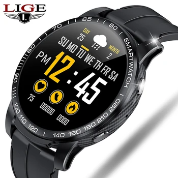 

LIGE 2020 New Smart Watch Men 1.28 Inch Full Touch Heart Rate Bluetooth Control fitness Tracker call Smartwatch for Android Ios