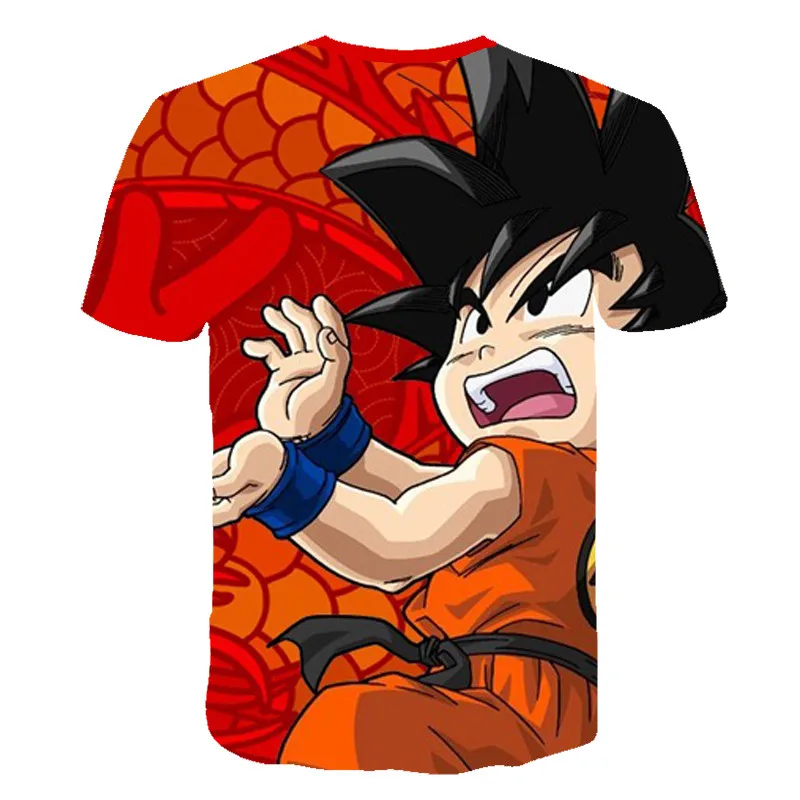 dragon ball Z Super Saiyan vegeta 3d принтом для детей, футболка в стиле японского аниме футболка Летняя модная детская одежда, футболка