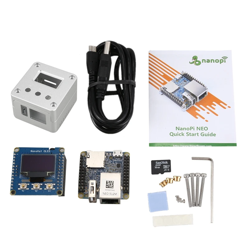 Для NanoPi NEO2 V1.4 LTS макетная плата быстрее чем Raspberry PI 40X40 мм (512 Мб DDR3 ram) ARM Cortex