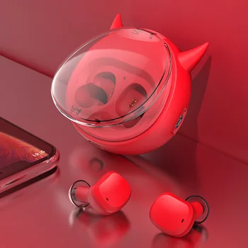 

Bluetooth 5.0 Handsfree Voice Control Stereo Auto Pairing With Charging Box Waterproof Sports Mini Cartoon HIFI Wireless Earbuds