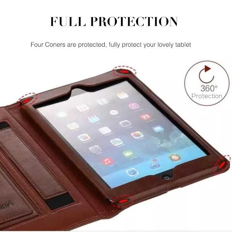 Умный флип-чехол из натуральной кожи для Apple iPad 5, 6, Air, 1, 2, iPad,, 9,7 дюйма, чехол для iPad Air1, Air2, держатель для рук