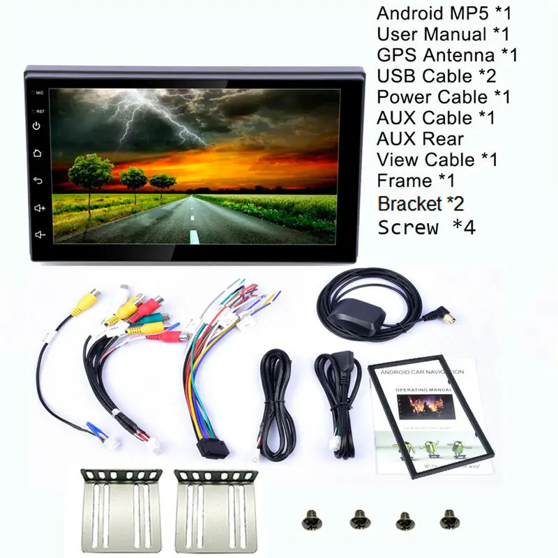 2 Din 2 ГБ 32 ГБ rom 2.5D экран Android 8,1 автомобильный Радио Мультимедиа Видео плеер универсальный стерео gps карта для Toyota Nissan Suzuki