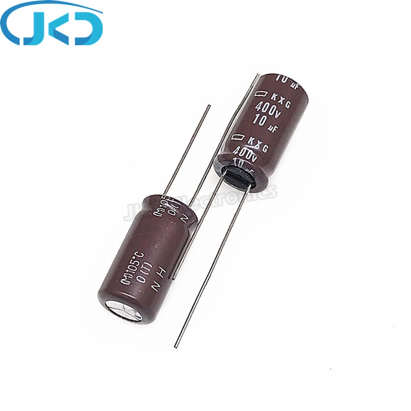 

10pcs/Lot 10UF 400V Japan NCC KXG Series 10*20mm Low ESR Long Life 400V10UF Aluminum Electrolytic Capacitor NIPPON CHEMI-CON