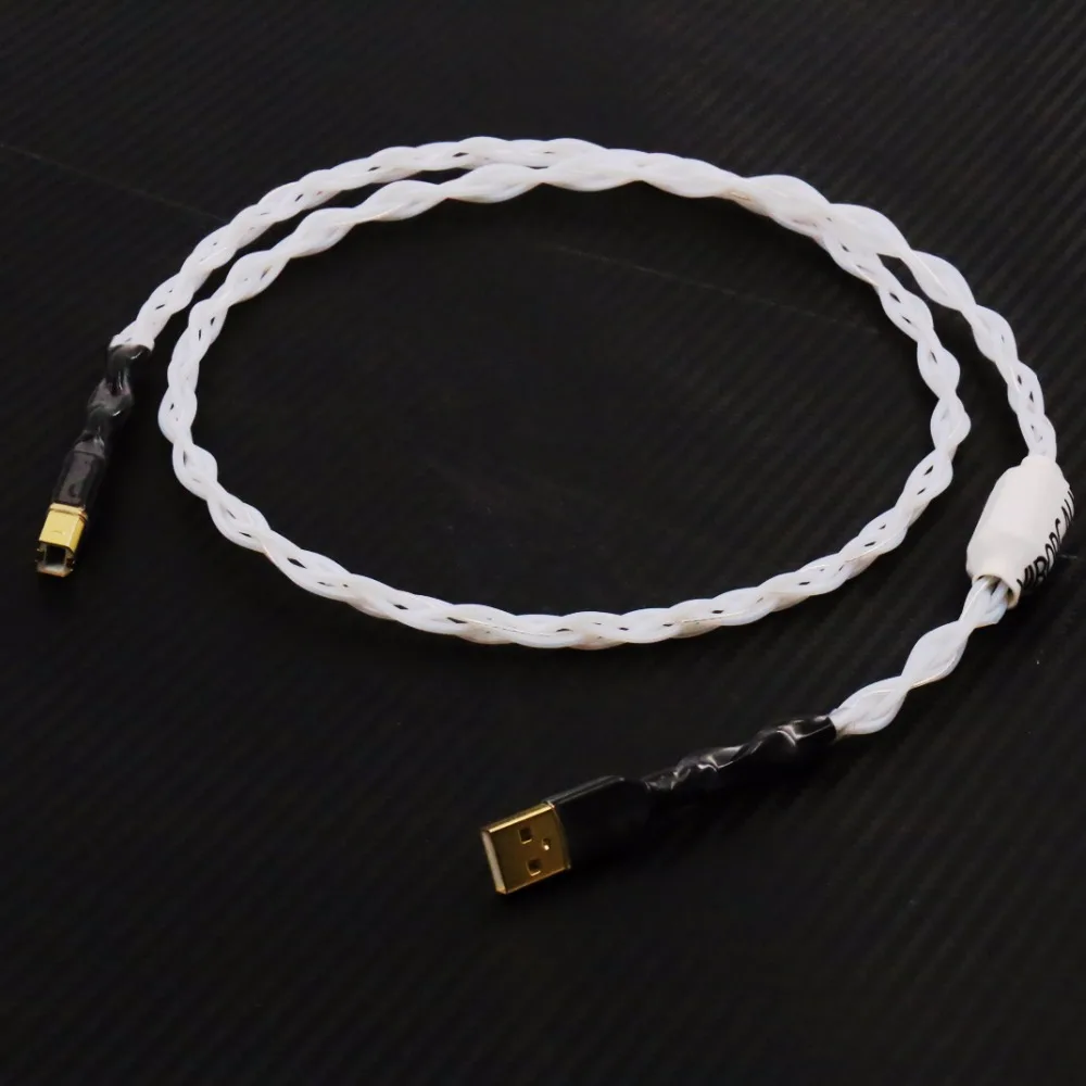 Decodificador de Prata Febre de Alta Cabo de Dados Cabo de Alta m de Áudio Puro Fidelidade Linha Dac 1 Usb A-b - Image 4