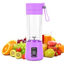 

Portable Mini Blender Fruit Juice Cup 6 Blades Mini USB Rechargeable Multifunctional Household Juice Cup Student Juicer Blender