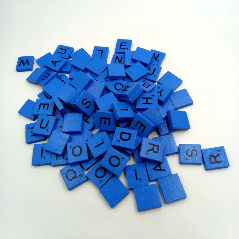 100 деревянный скрэббл плитки черные буквы и цифры для поделок деревянные алфавиты Обучающие игрушки черные буквы цифры игрушки для детей