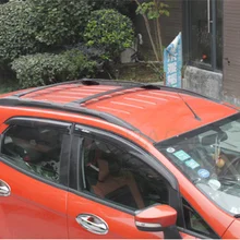 2 шт. подходит для Ford Ecosport багажник на крышу 2013 автомобиля Алюминий сплав Боковые стержни поперечные рейки Чемодан Перевозчик стеллаж для выставки товаров