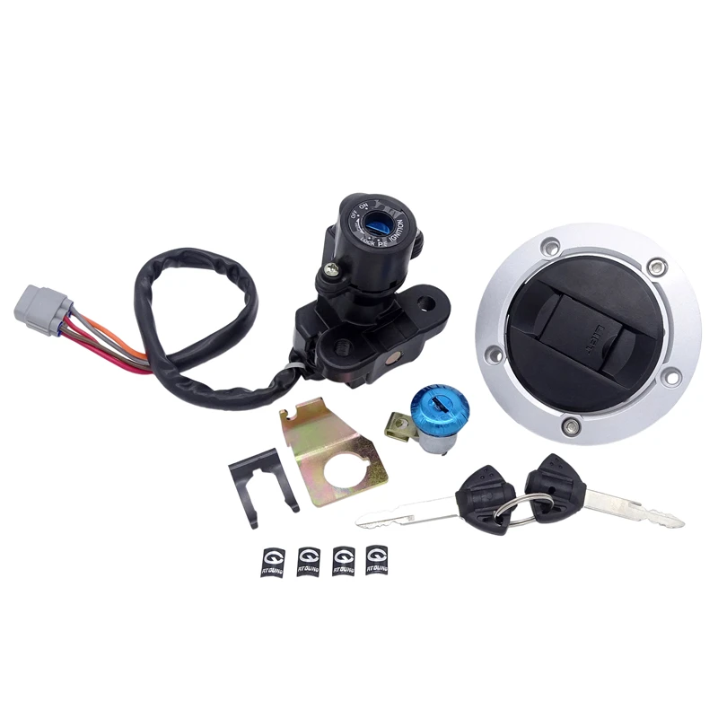 

Motorcycle Ignition Switch Fuel Tank Cap Cover for Suzuki GSXR600 2006-2018 GSXR750 2006-2018 GSXR1000 2005-2018 Seat Keys Lock