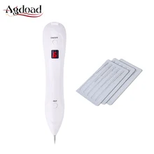 6 шестеренок моль веснушки темные пятна Татуировка бородавок удаление ручка темное пятно ластик точка прибор для удаления родинок устройство с 15 шт. иглы