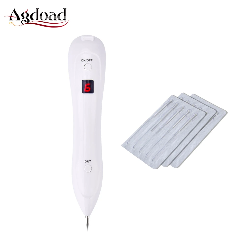 

6 Gears Mole Freckle Dark Spots Tattoo Wart Removal Pen Dark Spot Eraser Dot Mole Remover Device with 15pcs Needles