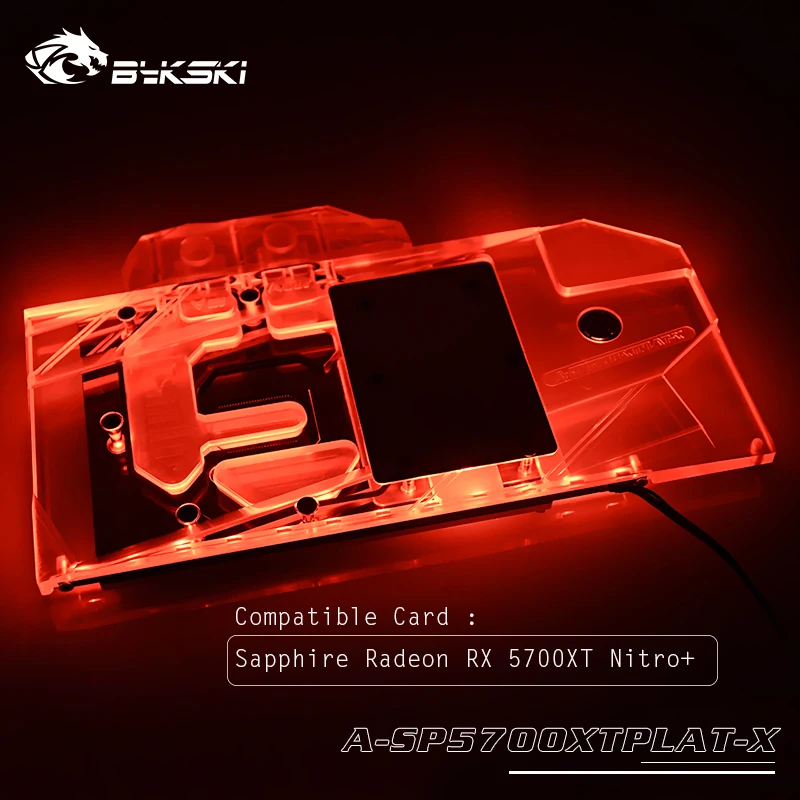 ^*Best Offers Bykski GPU cooler for Sapphire Radeon RX 5700XT Nitro+ card ,Full Cover GPU water block ,RGB VGA Cooled A-SP5700XTPLAT-X