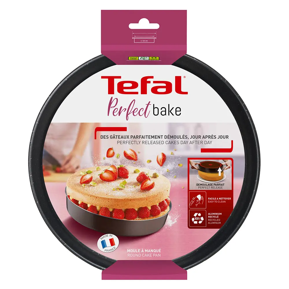 Baking Dishes & Pans TEFAL J5549702 Baking Dish Tefal Perfectbake Round  cake cookware cake mold for pan form