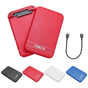 

2.5in USB3.0 SATA Hard Disk Drive Box SSD External Enclosure Case with USB Cable FKU66
