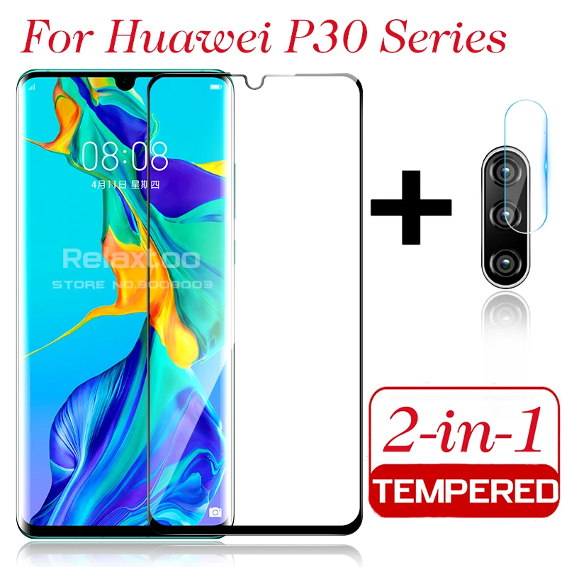 

2-in-1 Camera Lens Film & Screen Protector Tempered Glass for Huawei P30 Pro Safety Glass On Hauwei P 30 Lite Light 30Lite 30Pro