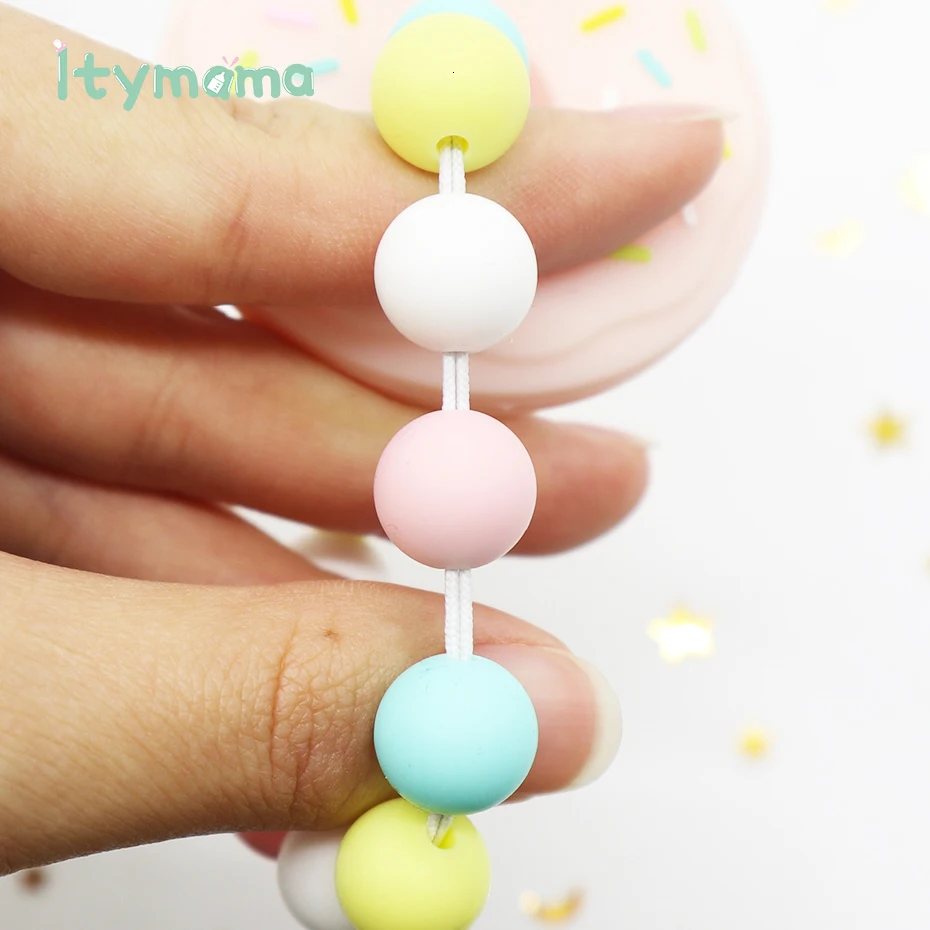 Itymama Прорезыватель для зубов, браслет для зубов, детские игрушки, игрушки для кормления, силиконовые прорезыватели, сделай сам, подарок для новорожденных, детские товары