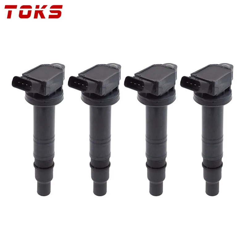 

TOKS 4pcs 90919-02260 Ignition Coil For Toyota 4Runner Tacoma Corolla FJ Solara Highlander Matria Lexus GS F 10-14 9091902260