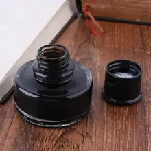 50 мл стеклянная черная гладкая авторучка для письма чернильные канцелярские принадлежности для школьников, студентов офисные принадлежности L41E