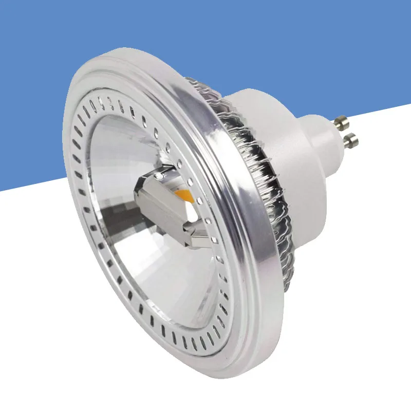 GU10 AR111 12W Светодиодный точечный светильник COB AC85-265V с регулируемой яркостью 110lm/W 3 года гарантии Bean gall светильник