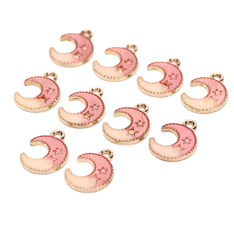 10PCS DIY Jewelry Accessories Gold Color Enamel 3D Little Sparrow Colorful Bird Charm Fit Bracelets Women Beads& Jewelry Making - Окраска металла: 15