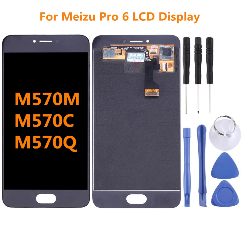 

For Meizu Pro 6 M570M M570C M570Q LCD Display Screen+ Touch Panel Digitizer With Frame For Pro6 Display M570H