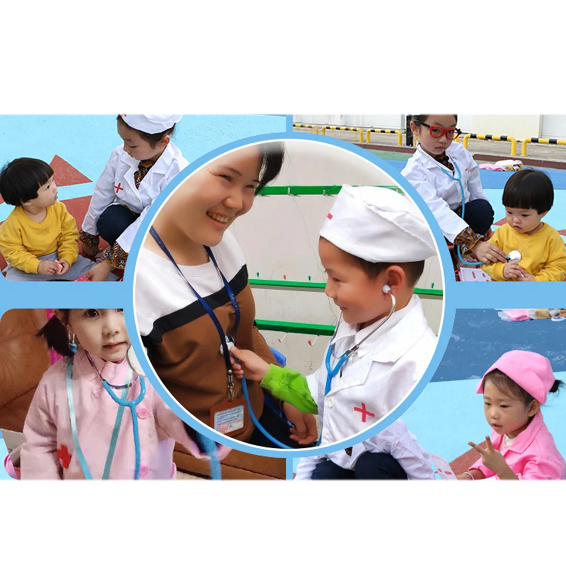 Surwish детский деревянный стоматологический ролевой Игровой набор имитационный стетоскоп доктор игрушки для девочек детские рождественские подарки-розовый