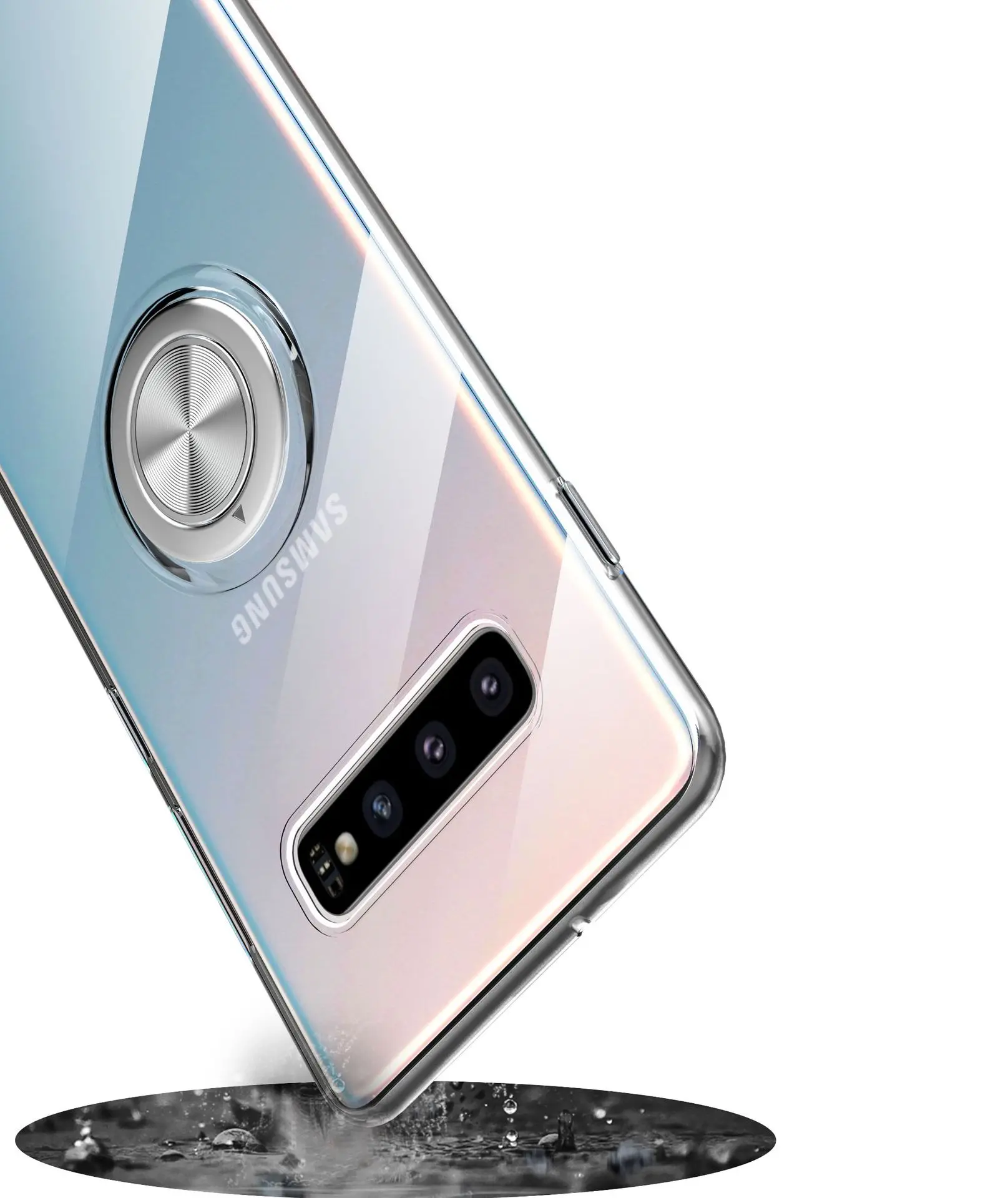 Для samsung Galaxy Note 9 Note 8 S10 5G S10 S9 S8 Plus A7 A9 S10e M20 M30 чехол мягкий силиконовый держатель кольца Coques