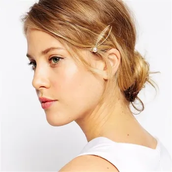 

Fashion Women Pearl Hair Clips Luxury Beads Banana Hair Hairpins Rhinestone Girls Barrettes Headwear Hair Pins Accessories