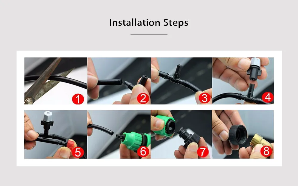 25m Hose 30 Dripper Drip Irrigation System DIY Automatic Watering Kits Micro Drip Garden Watering Systems Adjustable Dripper7