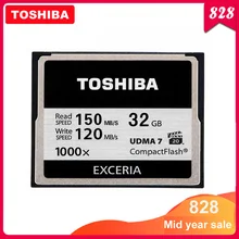 TOSHIBA EXCERIA Compactflash карты памяти 32 Гб узнать Скорость до 150 МБ/с. UDMA7 1000X CF карт для спортивной экшен-камеры 4K и записи видео в формате Full HD