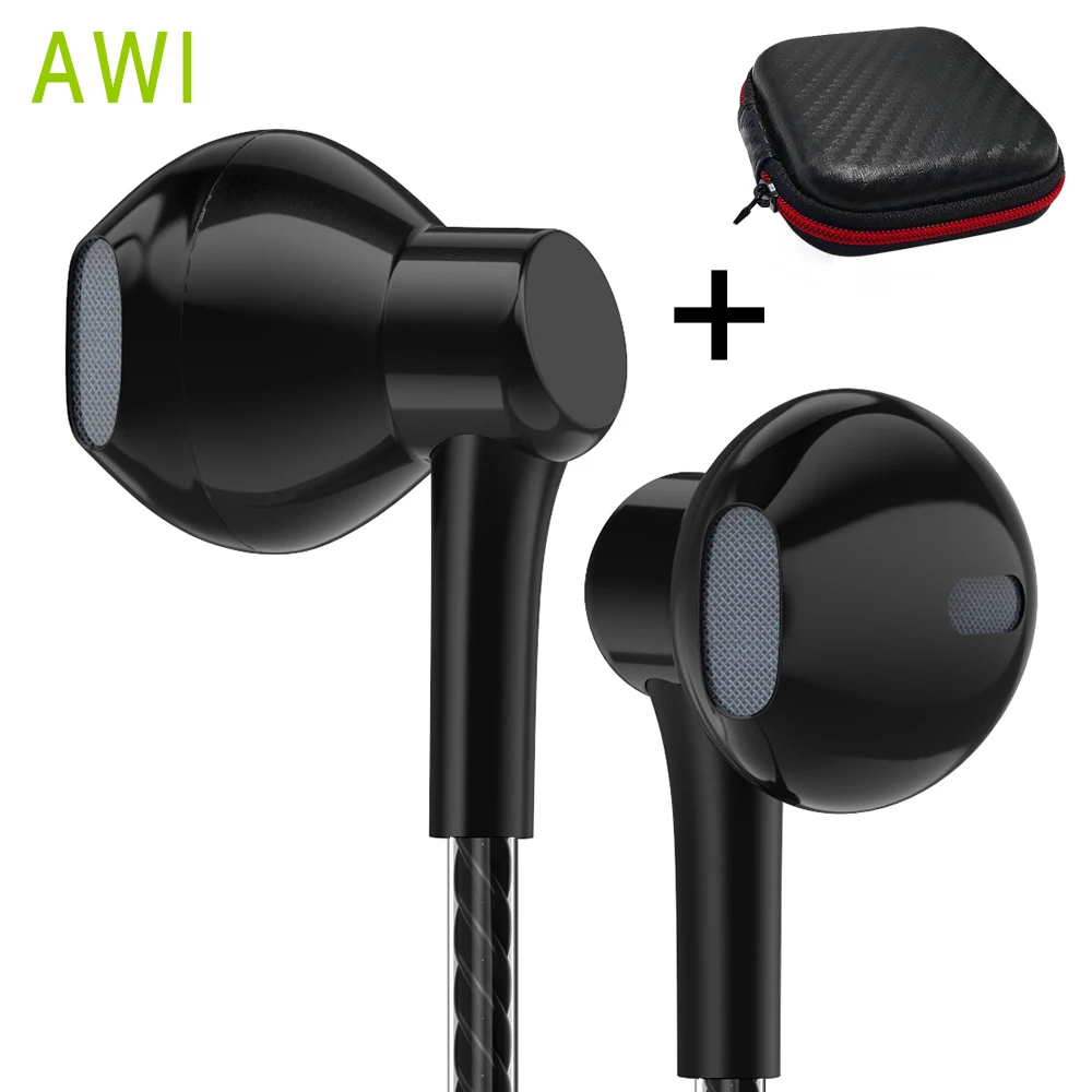 Наушники Awi i6, проводные наушники с микрофоном, гарнитура для Xiaomi, samsung, huawei, iPhone, наушники, наушники для телефона
