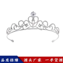 Hg680 роскошный Циркон Корона Европа и Америка невесты сердце головной убор свадебное платье аксессуары