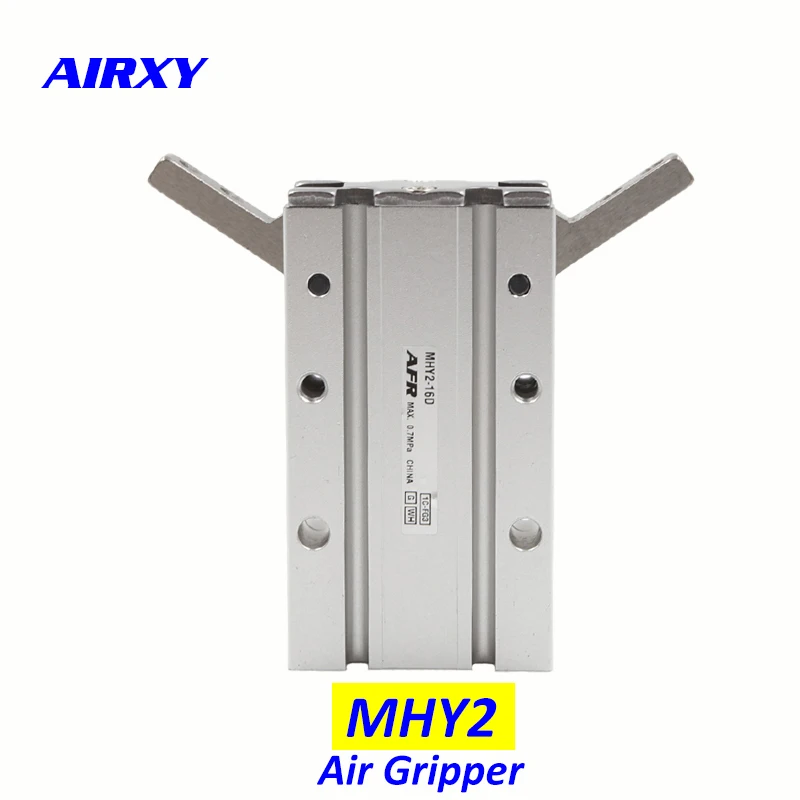 

MHY2 10D 16D 20D 25D Double Acting Pneumatic Gripper SMC size Y Type 180 Degree Angular Style Aluminium Clamps Bore 10-25mm