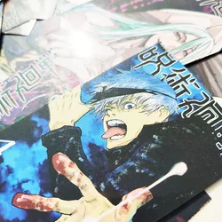 Ensemble de 16 cartes postales de personnages de l'anime Jujutsu, Kaisen, Gojou, Panda, kukisaki, Nobara, Collection de papier magique, Lomo, jouet, cadeaux pour Fans 
