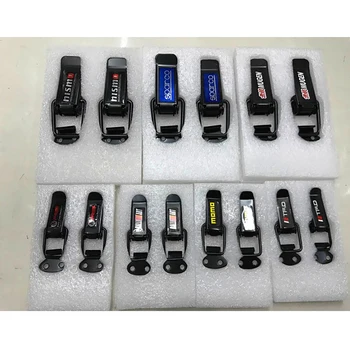 

TOSPRA 2 Pcs Car Truck Hood Clip Hasp Car Bumper Security Hook Quick Fasteners Lock Clip Kit for Racing Auto Accessories