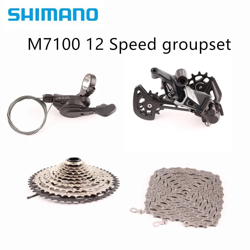 SHIMANO DEORE SLX M7100 12 скоростной набор MTB горный велосипед 11-50T SL RD CS CN переключатель