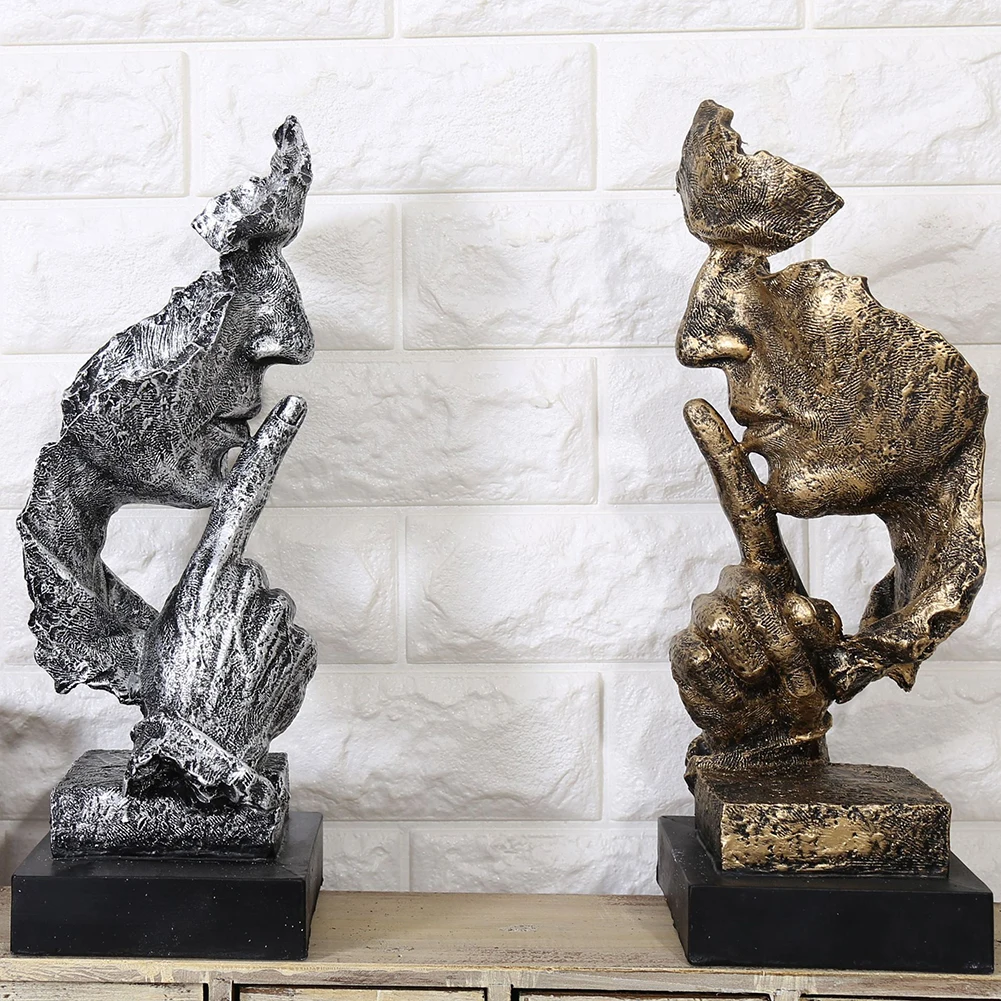 New abstract statue modern art statue with base resin mute gold sculpture figurine doll crafts office home decoration статуэтки New abstract statue modern art statue with base resin mute gold sculpture figurine doll crafts office home decoration статуэтки