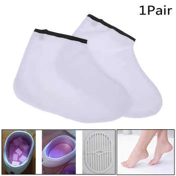 

1Pair Paraffin Wax Protection Foot Mask Gloves Feet Skin Moisturizing Sleeve Whitening Exfoliating Socks Wax Protection Gloves