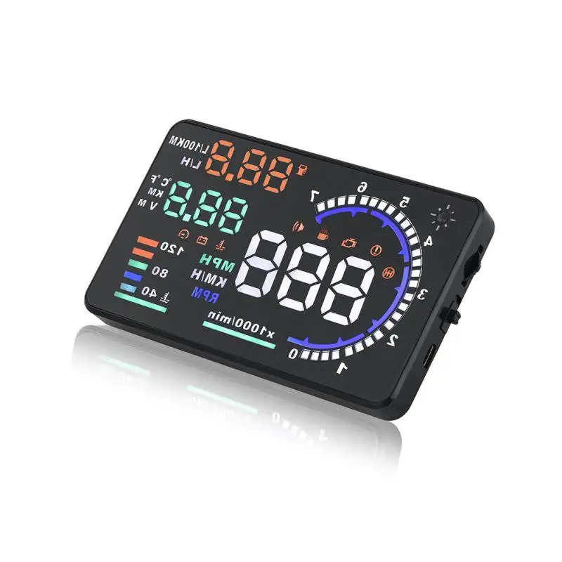 Автомобильный A8 дисплей головы вверх универсальный OBD2/EUOBD автомобильный Предупреждение система предупреждения о превышении скорости