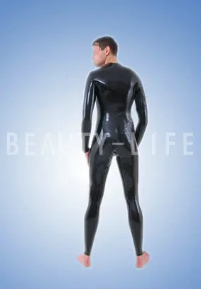 Latex Tights Bodysuit Catsuit Zentai Custom-Made no Rear zipper Neck Entrance available Crotch Zipper for latex bodysuit