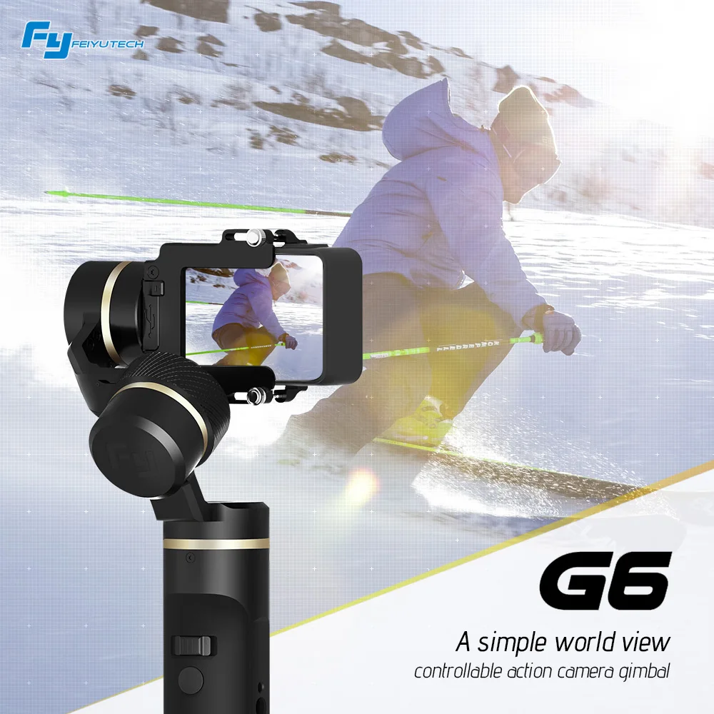 

FeiyuTech Feiyu G6 3 Axis Handheld Gimbal Stabilizer for Gopro 6 5 4 RX0 for Xiaomi yi 4k Wifi Blue Tooth Handheld Gimbal