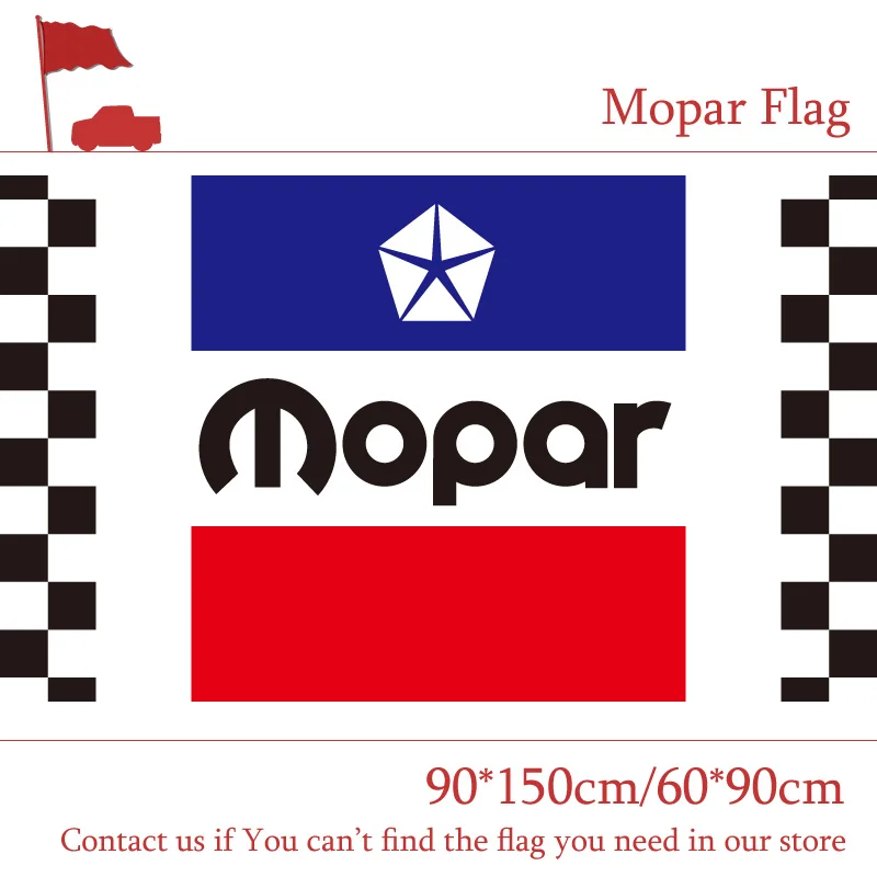

Free shipping 90*150CM 60*90CM 3x5ft Mopar Checkered Racing Automobile Flags Polyester Digital Print Banner