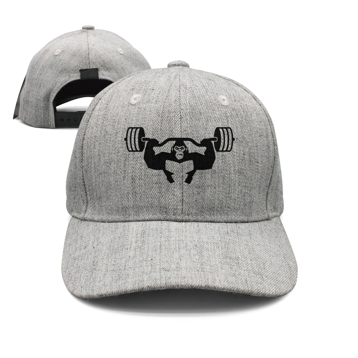 

SJSNBZ Gorilla Lifting Graphic Unisex Adult Mens Wool Hip-hop Hats
