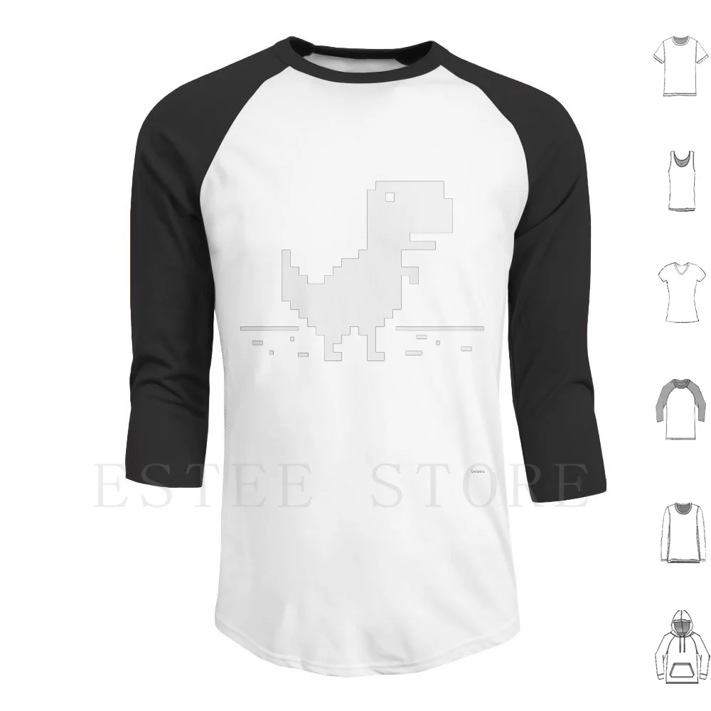 Google Trex Runner T Camisa 100% Algodão Puro Dinossauro Chrome Google Internet  T Rex Dino Offline Navegador Jogo Engraçado Geek Pixel - Camisetas -  AliExpress