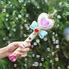 Musical Light-up Bubble Magic Wand Bubble Machine Bubble Blower with 2 Bottles Bubble Solution, 2 Settings, Gift for Kids Girl 2