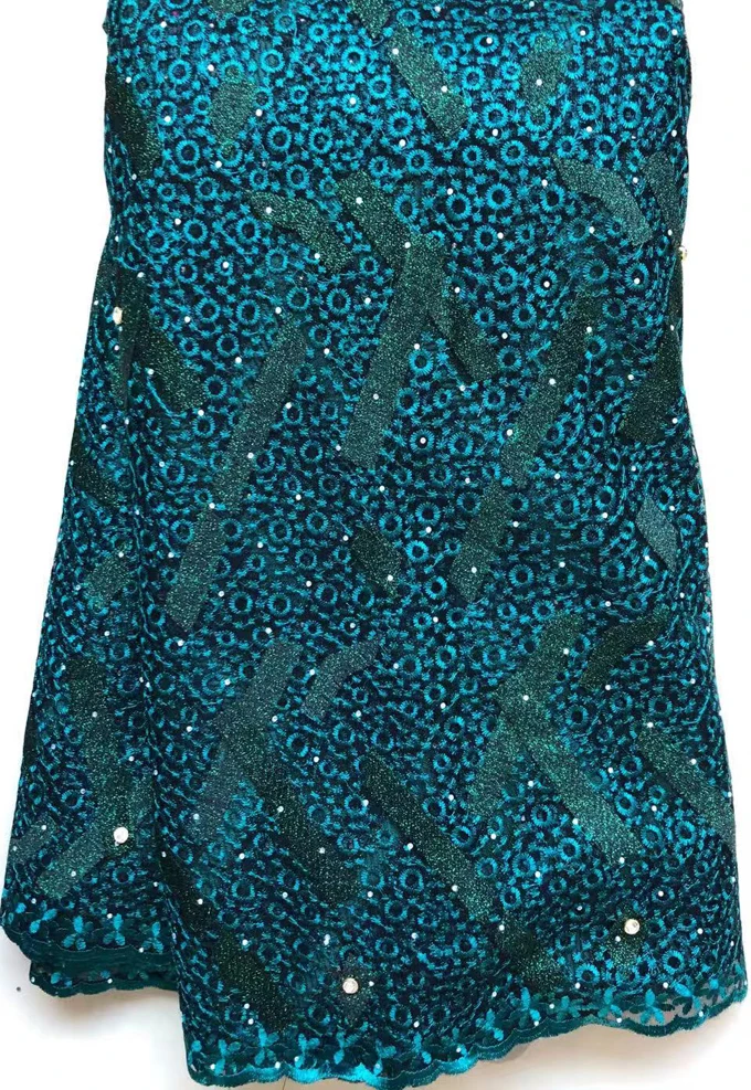 Дизайн, африканская сетчатая кружевная ткань, высокое качество, нигерийский тюль, кружево, французское Сетчатое кружево с бисером и камнями для платья HLL4588 - Цвет: As Pictures 4