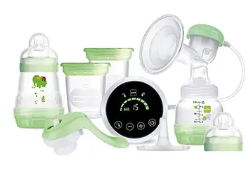 

Mam Sacaleches 2en1, Sacaleches eléctrico y manual para la lactancia materna, incluye Extractor de leche materna, Biberones y